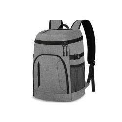 Insulated Leak-Proof Large Capacity 30-Can Thermal Bag Soft Cooler for Lunch Picnic Hiking - Unisex Cooler Backpack