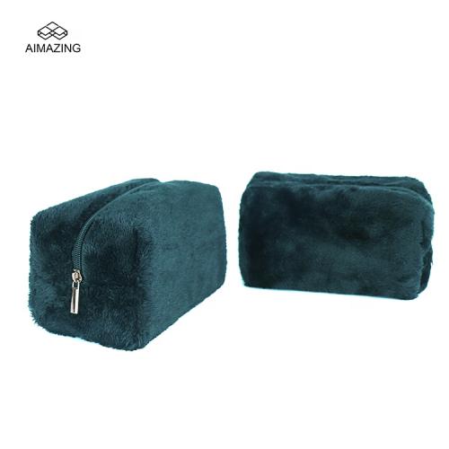 Toweling Travel Case Cosmetic Makeup Portable Pouch Carry Bag Toweling Soft Fabric Lady Toiletry Pouches Cosmetic Bags