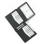 Plain Classic Leather Man Wallets Cards Holder RFID Blocking Slim Simple Wallets for Men Wholesale Money Clip