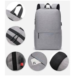 Gelory Customized Logo College School Bags Backpacks Outdoor Man Travel Business Laptop Backpack With USB Charger Port