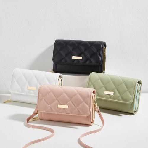 2024 new double layered embroidered mobile phone bag for women small women's shoulder crossbody bag messenger bags ladies purse