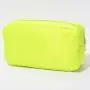 Wholesale Candy Color Travel Cosmetic Pink Custom Logo Toiletry Chenille Patch Women Nylon Makeup Pouches