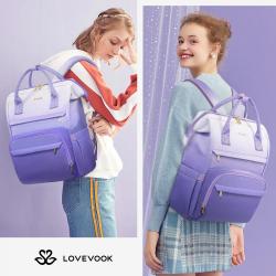 LOVEVOOK 2024 Spring And Summer New Large Capacity Leisure Travel Backpack Light Waterproof 15.6 in Laptop backpack School Bag
