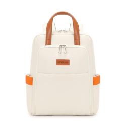 Wholesale Women's Fashionable Laptop Backpack Waterproof with USB Soft Oxford Zipper Unisex Business Bag Custom Logo