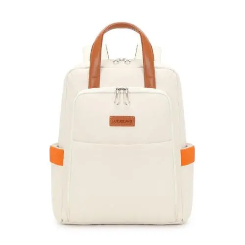 Wholesale Women's Fashionable Laptop Backpack Waterproof with USB Soft Oxford Zipper Unisex Business Bag Custom Logo