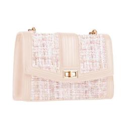 2022 OEM Custom Logo Pink Tweed Ladies Shoulder Bags Classic Women Chain Crossbody bags For Women