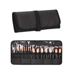 Gelory Wholesale Makeup Brush Set Organizer Rolling Cosmetic Pouch Custom Logo Travel Makeup Brushes Roll Up Bag