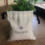 Custom Logo Drawstring Bags Jewelry Pouch Gift Cotton Canvas Packaging Bag