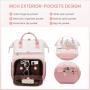 LOVEVOOK 15.6 17 in PU Leather Laptop Backpacks Woman Business Work Travel Back Packs Large Fashion Computer School Student Bags