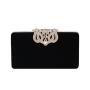 CCF596 Luxury Diamond Rhinestone Buckle Satin Ladies Evening Bag Wedding Clutch Purse Luxury Evening Bling Purses Handbag