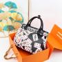 Ladysky top product 2024 fashion women's tote bag with belt super personalized metal letter handbag printing ladies shoulder bag
