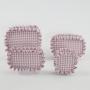 Wholesale Women Cute Travel Pouch Ladies Cosmetic Storage Plaid Makeup Organizer Girls Gingham Cosmetic Bags Ruffle Makeup Bag
