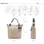Realer Drop shipping OEM fashion shoulder crossbody bags classic melon seed pattern genuine leather women purses and handbags