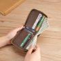 ZX060 Men's Wallet Leather Money Clip Business Wallet Card Holder Money Clip Coin Purse Multi-card Soft Coin Wallet For Men