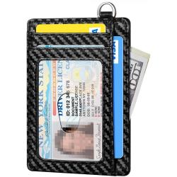 KBW667  Mens Slim Wallet with Money Clip AUSTIN RFID Blocking Bifold Credit Card Holder for Men with Gift Box