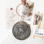 Hot selling rhinestone round bags diamond crystal bags evening clutch bag metal ball chain party women handbags