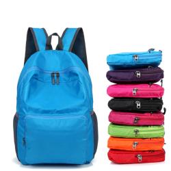 Wholesale OEM ODM Custom Logo Color Lightweight Nylon Daypack Bag Outdoor Camping Travel Foldable Backpack Waterproof