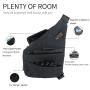 Smellproof Sling Backpack  Carbon Lined  Cross Body Multipurpose Shoulder Bag