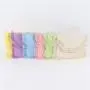 Keymay New Design RTS Fast Shipping Low MOQ 6 Colors Women Cute Fringe Canvas Wallet Clutch Evening Bag Canvas Clutch Bag