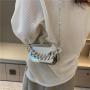 Party Dinner Bag Chains Single Shoulder Square Bag Silvery Purse Handbag Woman Wallet Envelope Dress Bags Bolsa