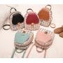 Pu Leather Zipper Crossbody Bag Wholesale Single Shoulder Bag New Fashion Plaid Backpack Ladies