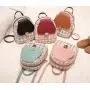 Pu Leather Zipper Crossbody Bag Wholesale Single Shoulder Bag New Fashion Plaid Backpack Ladies
