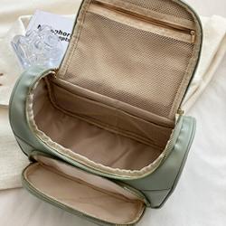 ODM OEM NEW Arrival 2023 Aopiya wholesale costom pu leather luxury travel cosmetic bag cases simple makeup bag