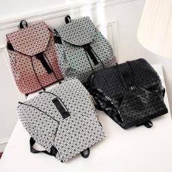 Backpack imafi bag women's 2021 new Japanese Lingge city simple fashion lattice women's backpack solid color leisure sports back