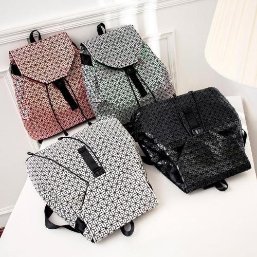 Backpack imafi bag women's 2021 new Japanese Lingge city simple fashion lattice women's backpack solid color leisure sports back