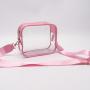 Waterproof Ladies Transparent Messenger Shoulder Bag Girls Concert Game Day Event Clear Stadium Bags Clear PVC Crossbody Bag