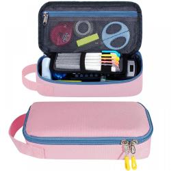 Gelory Portable Large Capacity Pencil Case Durable Pen Pouch Minimalist Office Stationery Organizer Bag with Handle