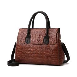 2024 Custom Crocodile Patent Leather Purse Handbag For Women With Fashion Shoulder Strap