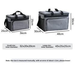 High Capacity Soft Cooling Tote Cooler Bag With Strap for Adult Men Women Food Keep Fresh Storage Package  Insulated Lunch Box