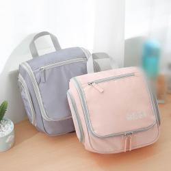 Toiletry bag solid color with hook portable toiletry bag multifunctional travel storage cosmetic bag