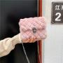 Autumn Lingge rabbit fur bag women's 2022 Plush winter Korean chain shoulder messenger bags for ladies
