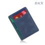 Factory custom leather id card holder wallet slim men card wallet rfid pu credit card holder
