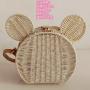 Bolsos Pure Color Magnetic Button Crossbody Bag Straw Wrapped Korean Single Shoulder Bag Fashion Girl Handbag Small OEM