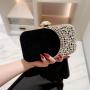 Hot Sale Bridal Wedding Clutch Purse  Luxury Party velvet Evening Bag