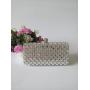 Factory wholesale purse silver glass rhinestone handbag elegant women party clutch bags evening bag for women pochette femme