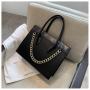 2022 Wholesale Printing Tote Women Handbag Soft Plush Shoulder Bags Female Large Capacity Travel Bag Winter Warm WF221107