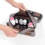 Gelory Large-Capacity Portable Hanging Cosmetic Bag Folding Storage Bag Travel Toilet Bag