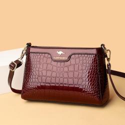 2024 New Luxury Design Small Square Bags for Women Fashion Single Crossbody Shoulder Bag Women's Lacquer Leather Messenger Bag