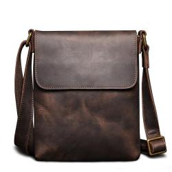 XL311 Genuine Leather Multi-layer Large Capacity Messenger Bag Wear-resistant Durable Bag First Layer Cowhide Men's Shoulder Bag