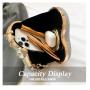 HR553 Women Heart Shaped Beauty Chain Rhinestone Dinner Bag Luxury Lock Buckle Handbag Fashion Trend Shoulder Crossbody Bag