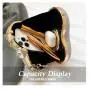 HR553 Women Heart Shaped Beauty Chain Rhinestone Dinner Bag Luxury Lock Buckle Handbag Fashion Trend Shoulder Crossbody Bag