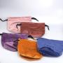 Wholesale Screen Printing Velvet Bottom Gift Candle Bag Drawstring Luxury Soft Cosmetic Hair Wig Packing Velvet Dust Pouch