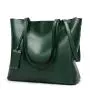 Factory low price custom design 2024 tote bags fashion green pu leather handbags shoulder messenger handbags for ladies