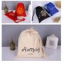 Printable LOGO drawstring dust-proof cotton bag