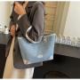 2024 new denim shoulder bag ladies commuting popular handbags large capacity tote bag for woman