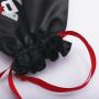 High Quality Portable Cosmetic Dust Pouch Reusable Satin Gift Jewelry Bag With Logo Custom Satin Drawstring Bags